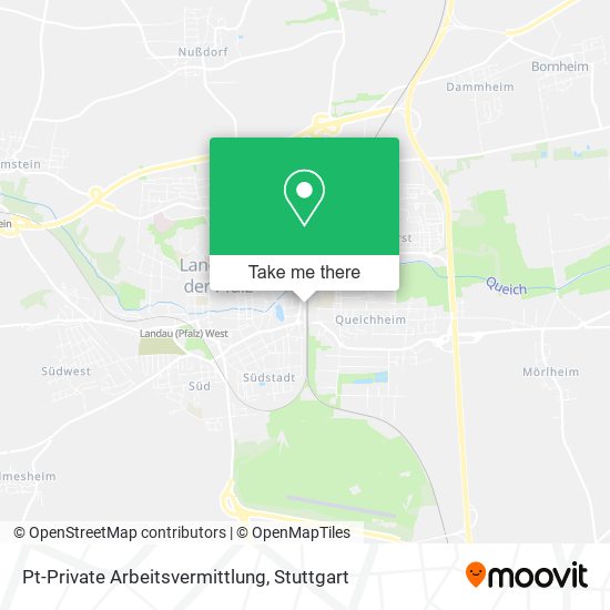 Pt-Private Arbeitsvermittlung map