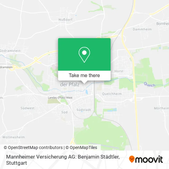 Карта Mannheimer Versicherung AG: Benjamin Städtler