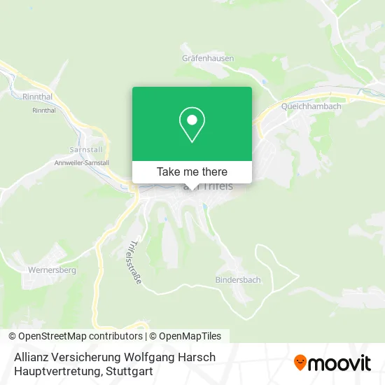 Карта Allianz Versicherung Wolfgang Harsch Hauptvertretung