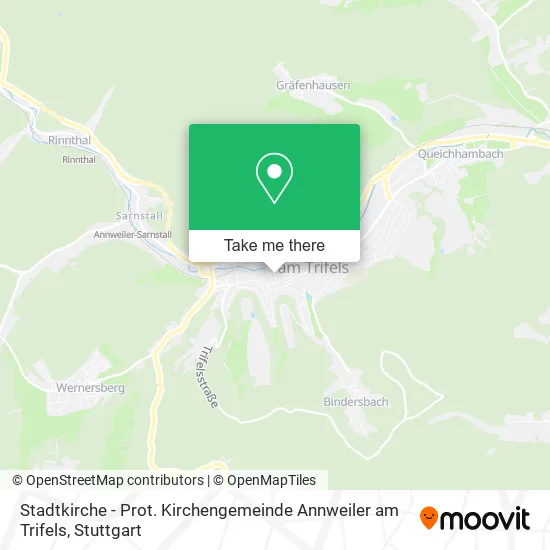 Карта Stadtkirche - Prot. Kirchengemeinde Annweiler am Trifels