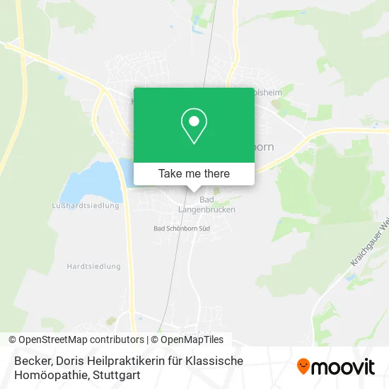 Карта Becker, Doris Heilpraktikerin für Klassische Homöopathie