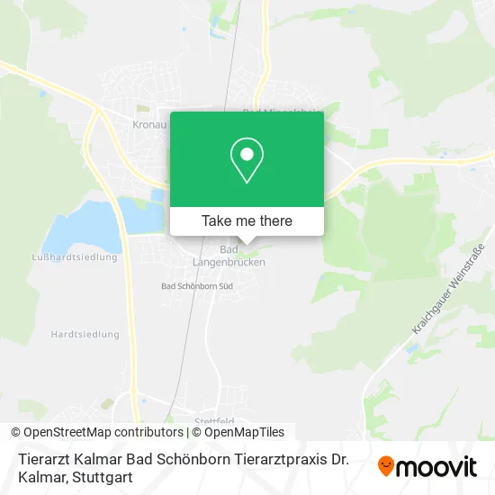 Карта Tierarzt Kalmar Bad Schönborn Tierarztpraxis Dr. Kalmar