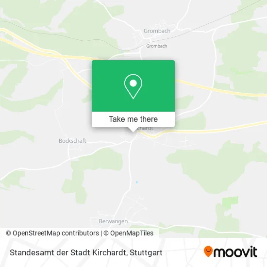 Карта Standesamt der Stadt Kirchardt
