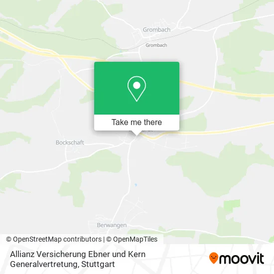 Карта Allianz Versicherung Ebner und Kern Generalvertretung