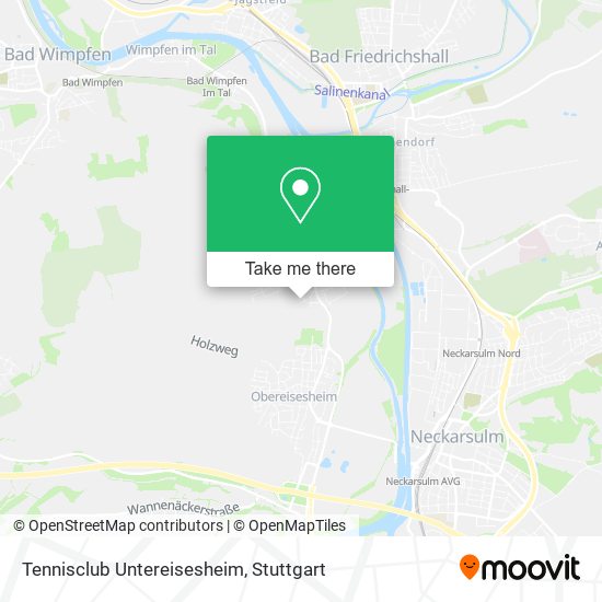 Карта Tennisclub Untereisesheim