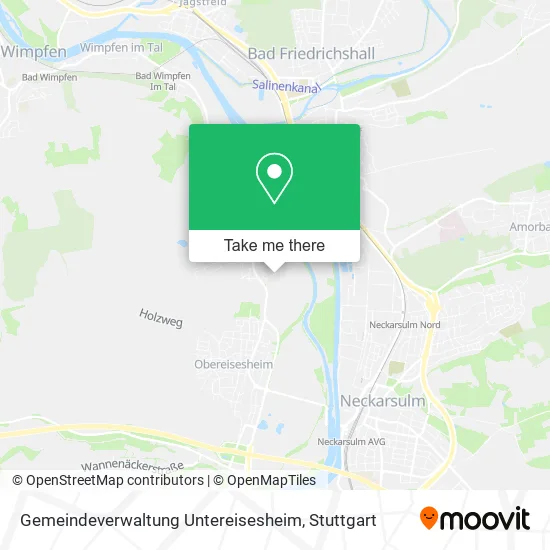 Карта Gemeindeverwaltung Untereisesheim