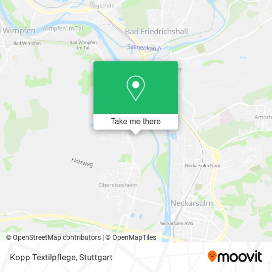 Карта Kopp Textilpflege