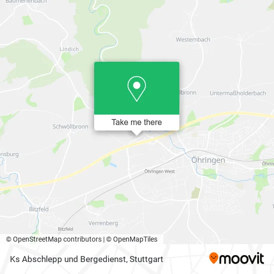 Карта Ks Abschlepp und Bergedienst