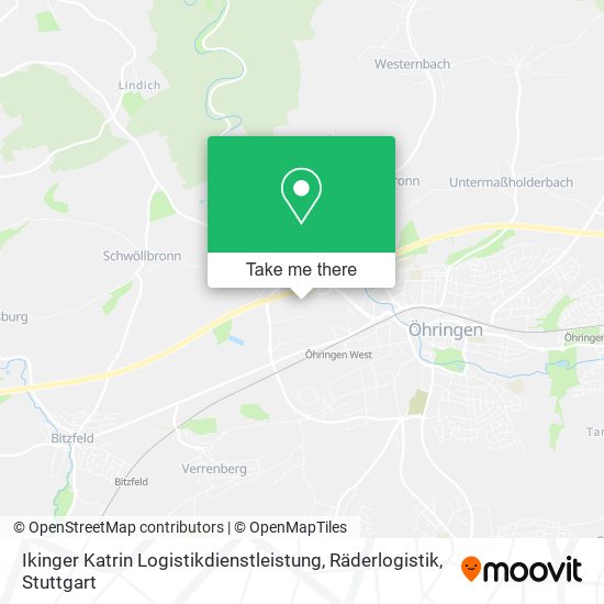 Ikinger Katrin Logistikdienstleistung, Räderlogistik map