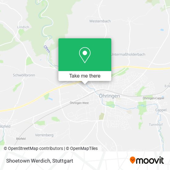 Shoetown Werdich map