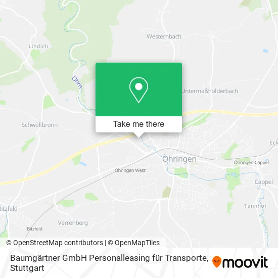 Карта Baumgärtner GmbH Personalleasing für Transporte