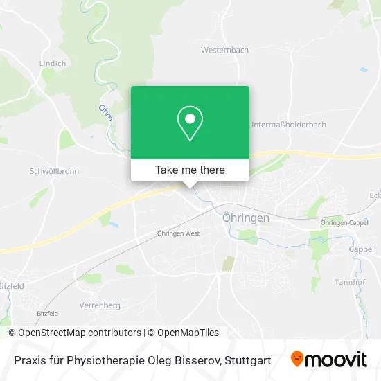 Карта Praxis für Physiotherapie Oleg Bisserov