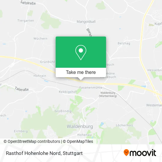 Карта Rasthof Hohenlohe Nord