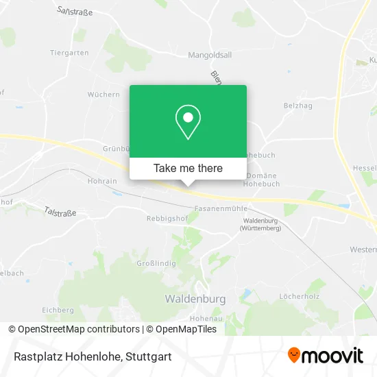 Карта Rastplatz Hohenlohe