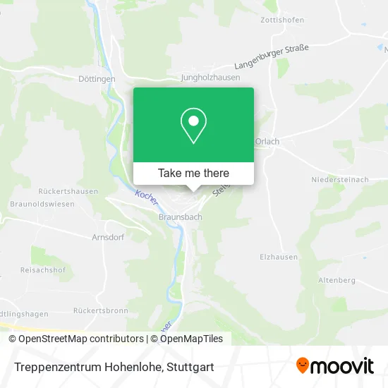 Treppenzentrum Hohenlohe map