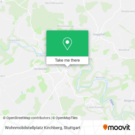 Карта Wohnmobilstellplatz Kirchberg