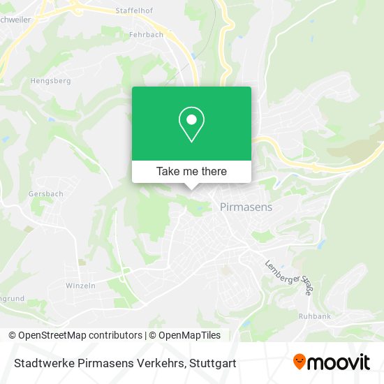 Карта Stadtwerke Pirmasens Verkehrs