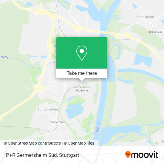 Карта P+R Germersheim Süd