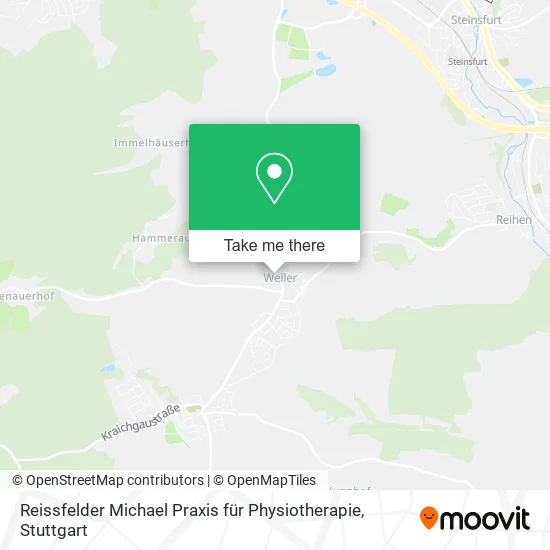 Карта Reissfelder Michael Praxis für Physiotherapie