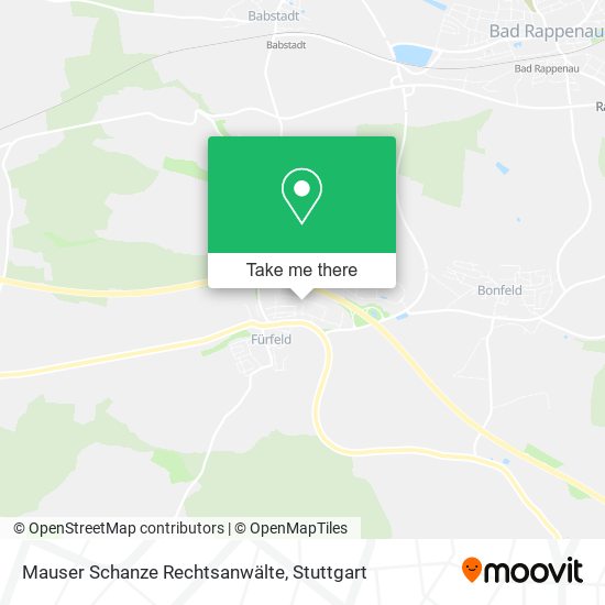 Карта Mauser Schanze Rechtsanwälte