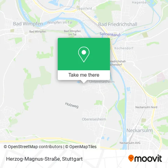 Карта Herzog-Magnus-Straße