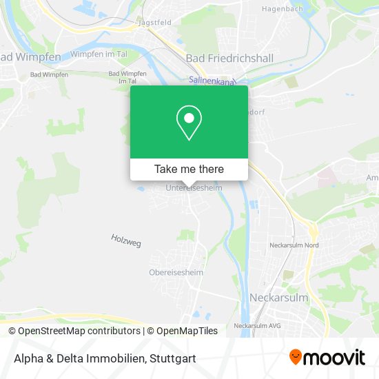 Alpha & Delta Immobilien map