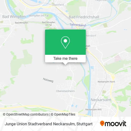 Карта Junge Union Stadtverband Neckarsulm