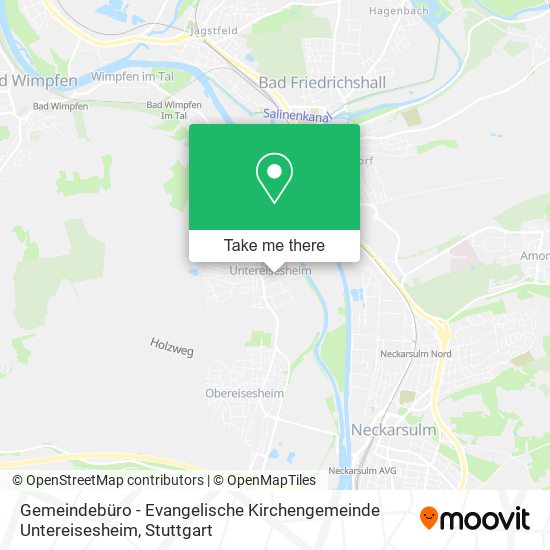 Gemeindebüro - Evangelische Kirchengemeinde Untereisesheim map