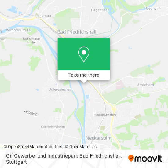 Gif Gewerbe- und Industriepark Bad Friedrichshall map