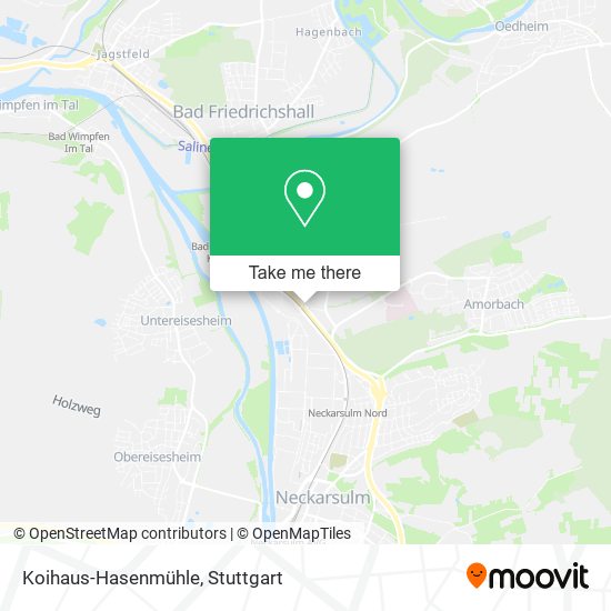 Koihaus-Hasenmühle map