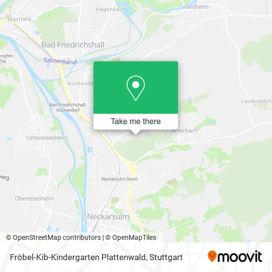 Карта Fröbel-Kib-Kindergarten Plattenwald