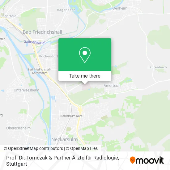 Карта Prof. Dr. Tomczak & Partner Ärzte für Radiologie