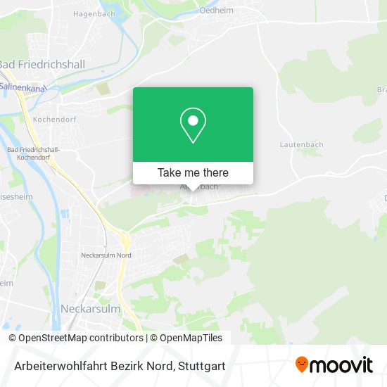 Карта Arbeiterwohlfahrt Bezirk Nord