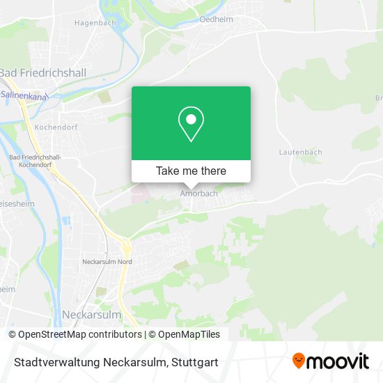 Stadtverwaltung Neckarsulm map
