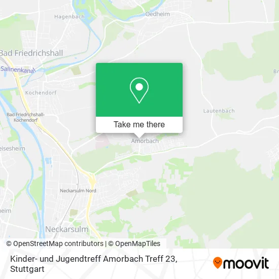 Карта Kinder- und Jugendtreff Amorbach Treff 23