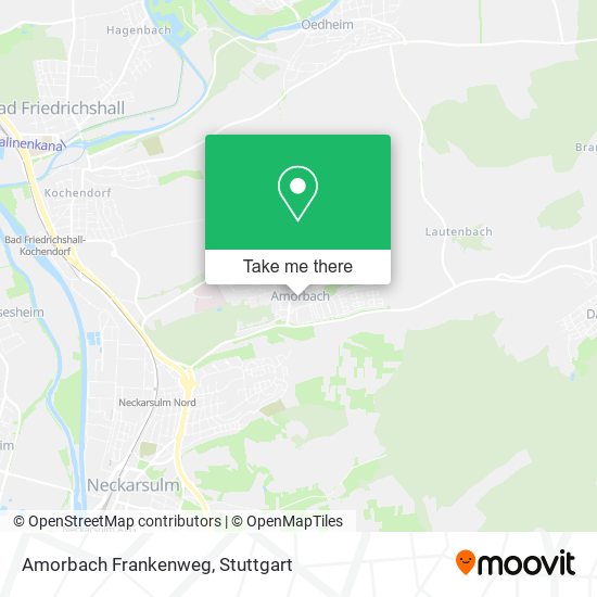 Amorbach Frankenweg map