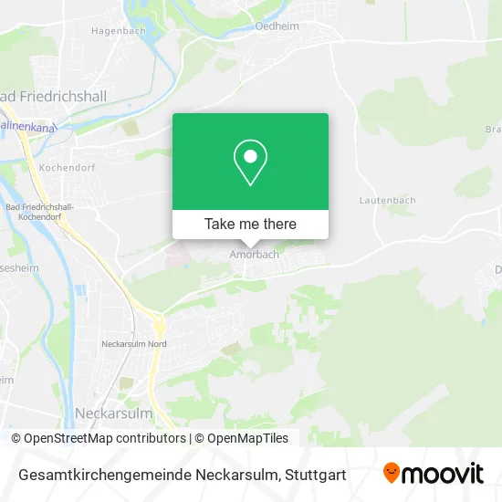 Карта Gesamtkirchengemeinde Neckarsulm