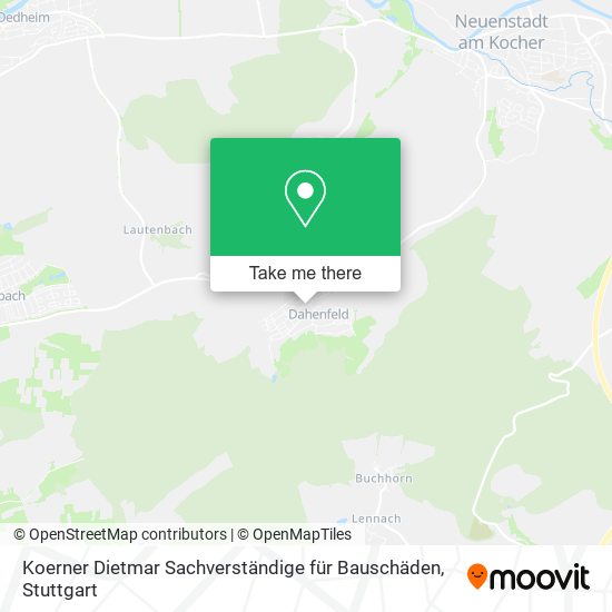 Koerner Dietmar Sachverständige für Bauschäden map