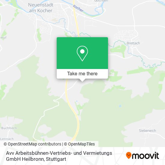 Avv Arbeitsbühnen-Vertriebs- und Vermietungs GmbH Heilbronn map
