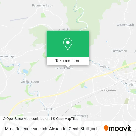 Карта Mms Reifenservice Inh. Alexander Geist
