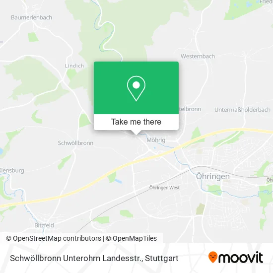 Карта Schwöllbronn Unterohrn Landesstr.