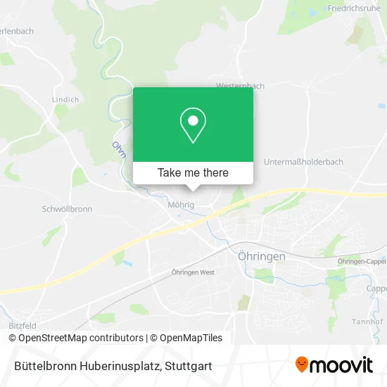 Карта Büttelbronn Huberinusplatz