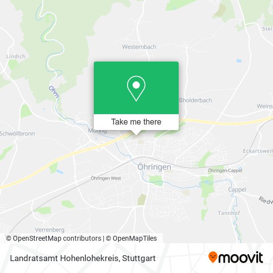 Карта Landratsamt Hohenlohekreis