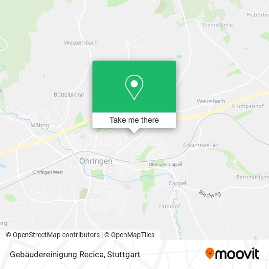 Gebäudereinigung Recica map