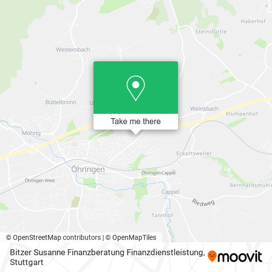 Bitzer Susanne Finanzberatung Finanzdienstleistung map