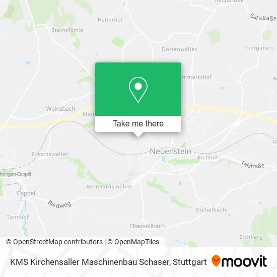 Карта KMS Kirchensaller Maschinenbau Schaser