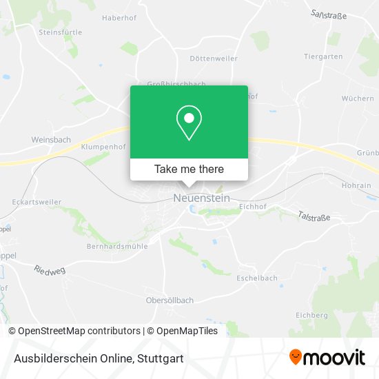 Ausbilderschein Online map