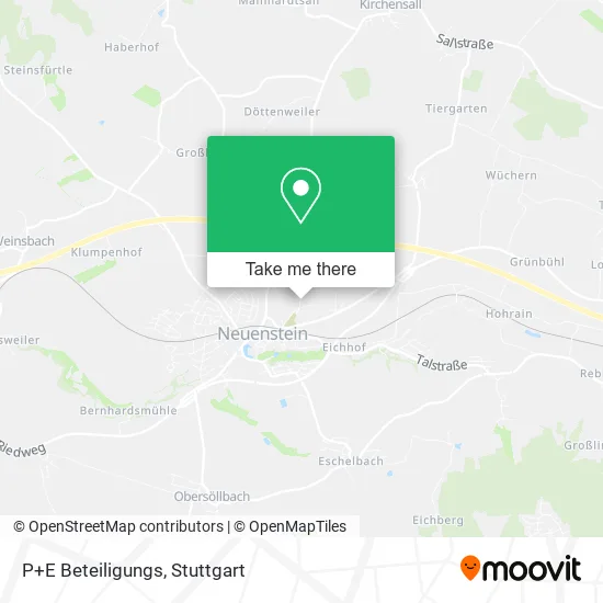 Карта P+E Beteiligungs