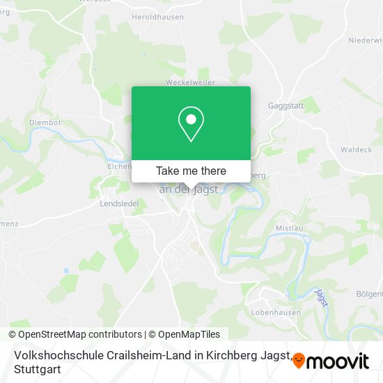 Карта Volkshochschule Crailsheim-Land in Kirchberg Jagst