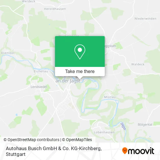 Карта Autohaus Busch GmbH & Co. KG-Kirchberg